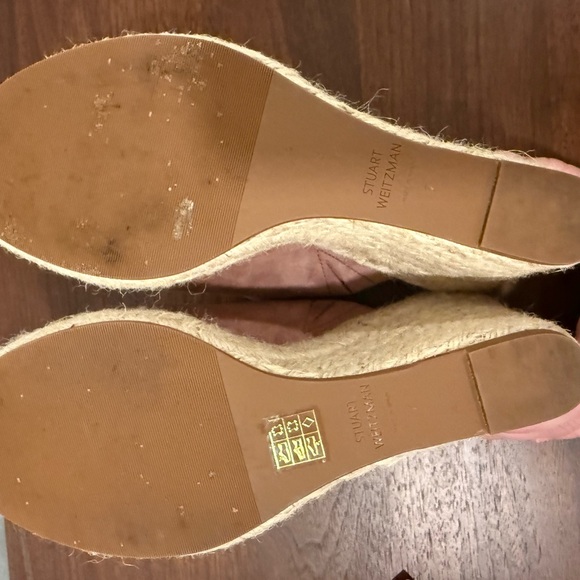 Stuart Weitzman Tan Wedge Espadrilles - Picture 5 of 6